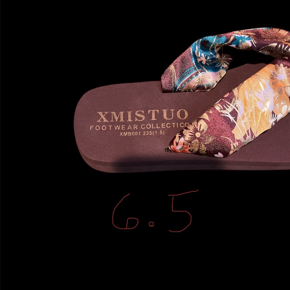 Floral Flip Flops - Picture 2 of 3